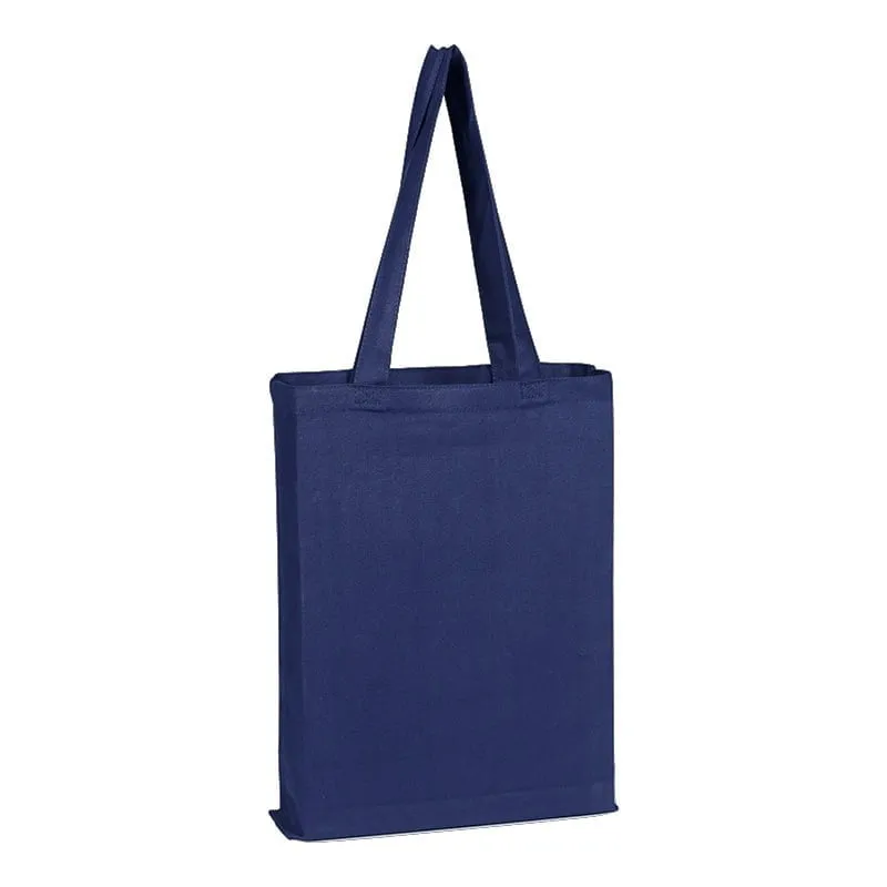 100% Cotton Sheeting Large Tote. Economy Tote with mini gusset