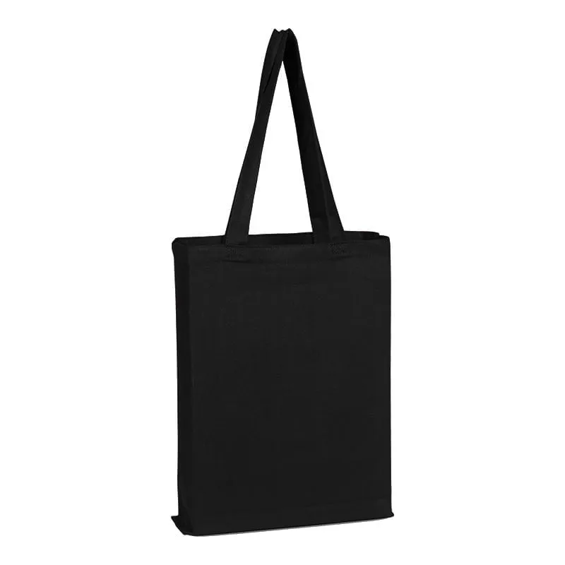 100% Cotton Sheeting Large Tote. Economy Tote with mini gusset