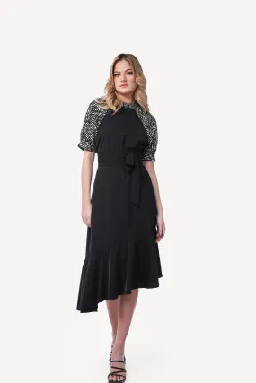 2306003- Puff Sleeve Dress