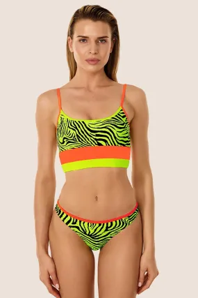 40736 Yellow Tank Top Bikini Set