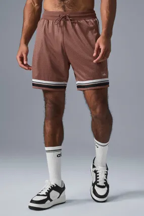 7 Key Mesh Basketball Short - Chestnut