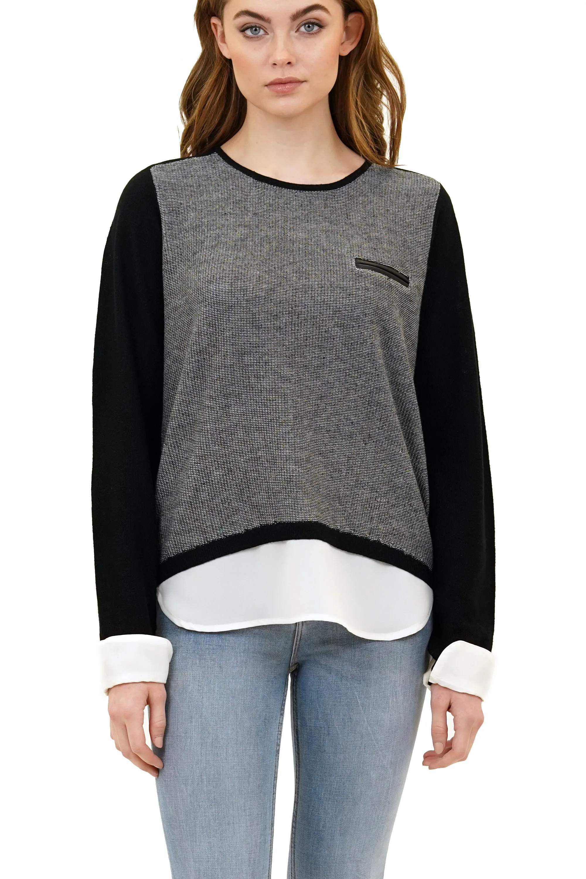 Ann Layered Knit Top