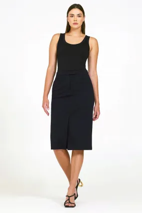 Bailey 44 Rosa Ponte Skirt in Midnight Blue