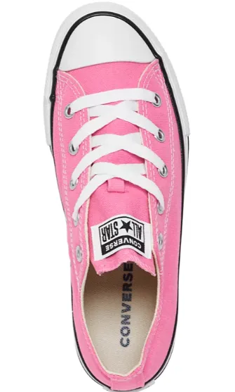 Converse Kids Pink Chuck Taylor All Star Low Top Shoes 3J238