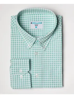 Dartmouth - LS Green and White - & Collar