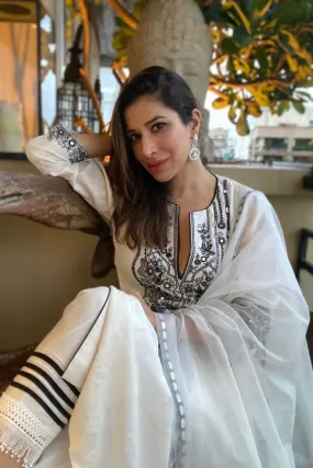 Ebony & Ivory Trellis Kurta Set