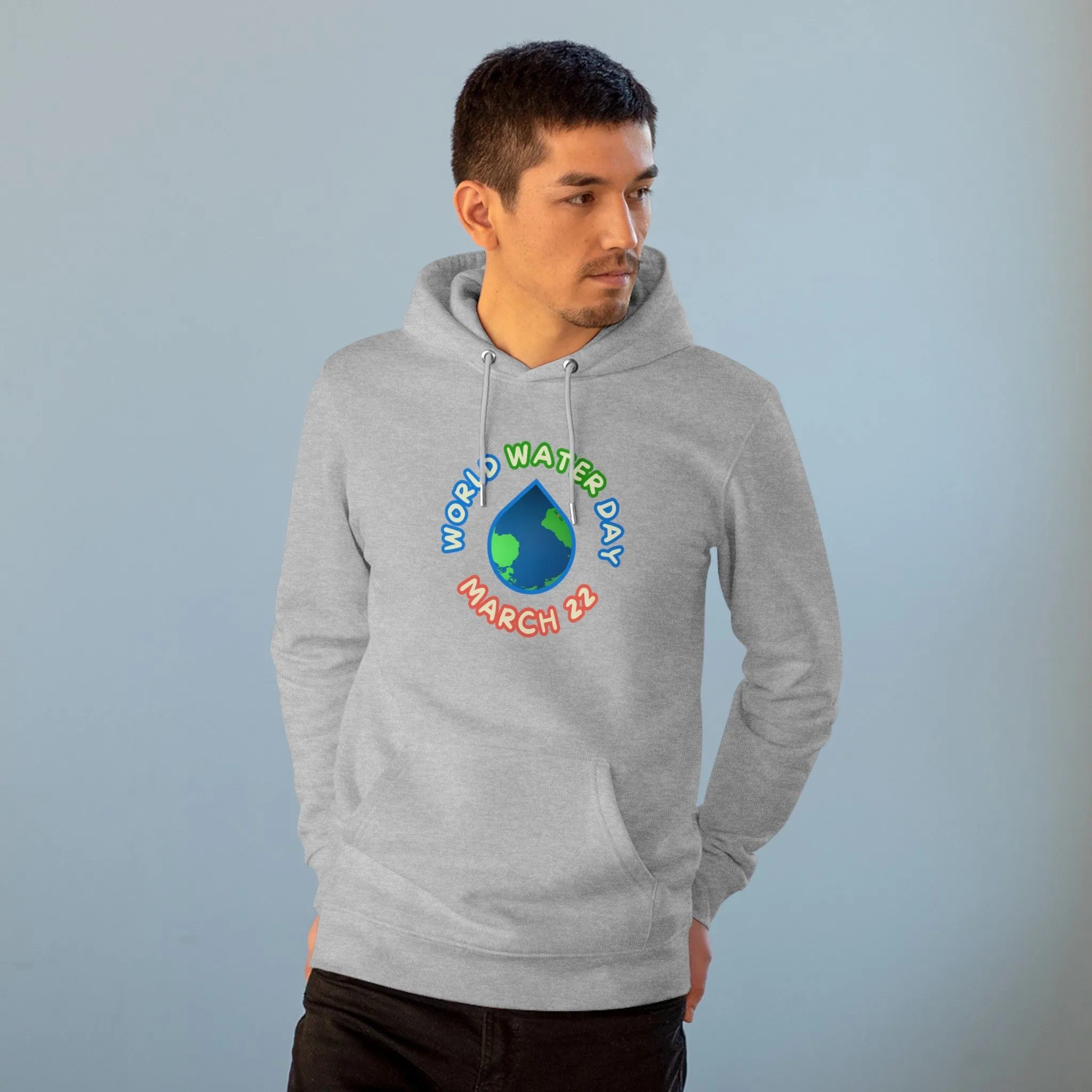 Eco-Friendly Organic - Unisex  Cruiser Hoodie - World Water Day graphic