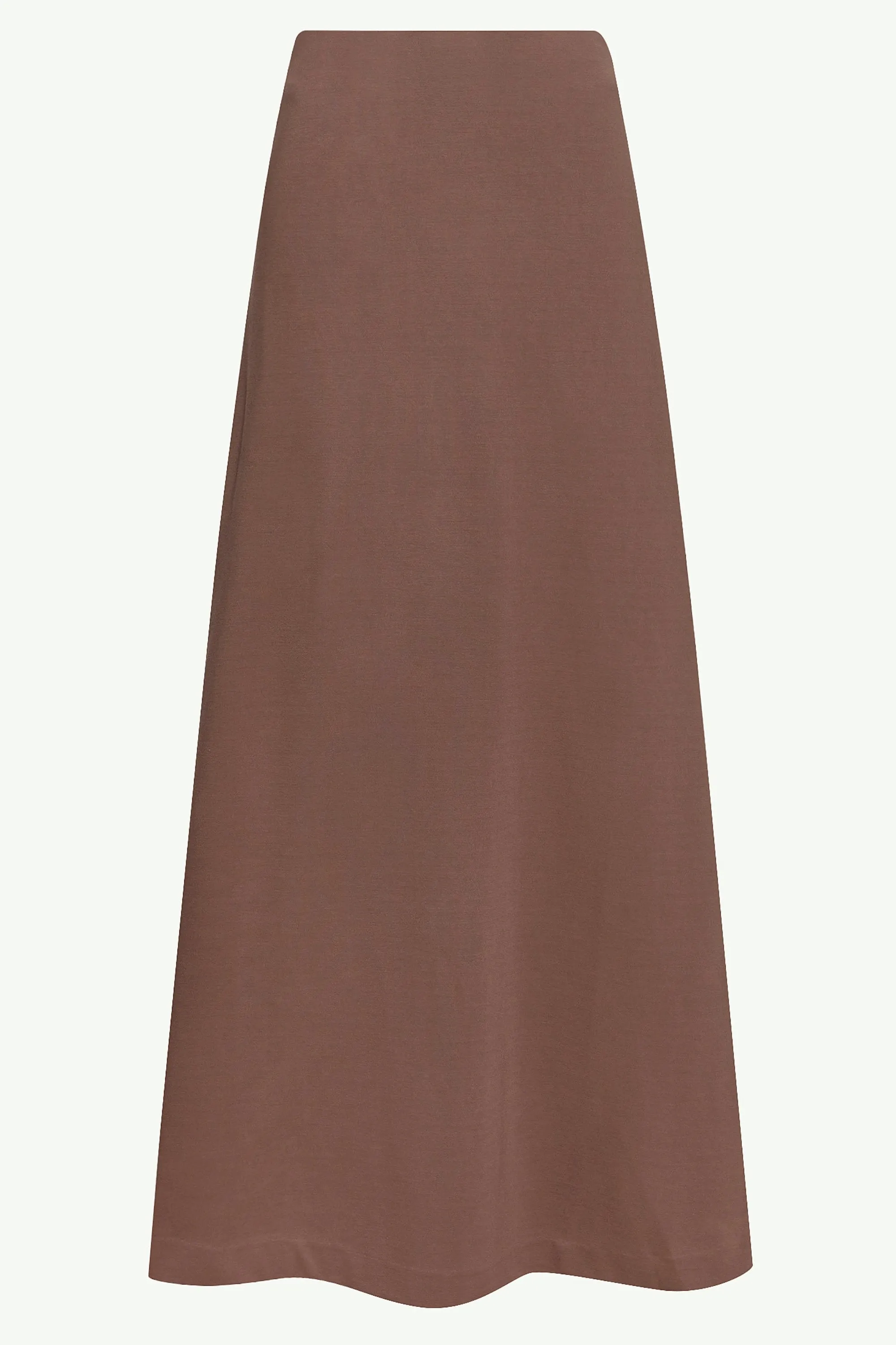 Essential Jersey A-Line Maxi Skirt - Dark Taupe