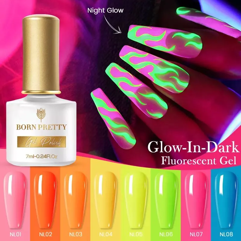 Glow-In-Dark Fluorescent Gel Polish Born Pretty