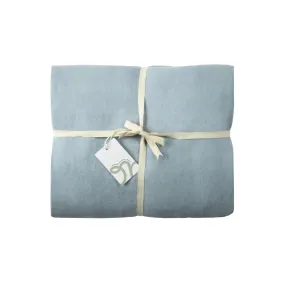 King Linen Fitted Sheet Blue Fog