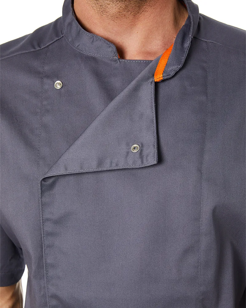 Mesh Air Pro SS Chefs Jacket - Grey