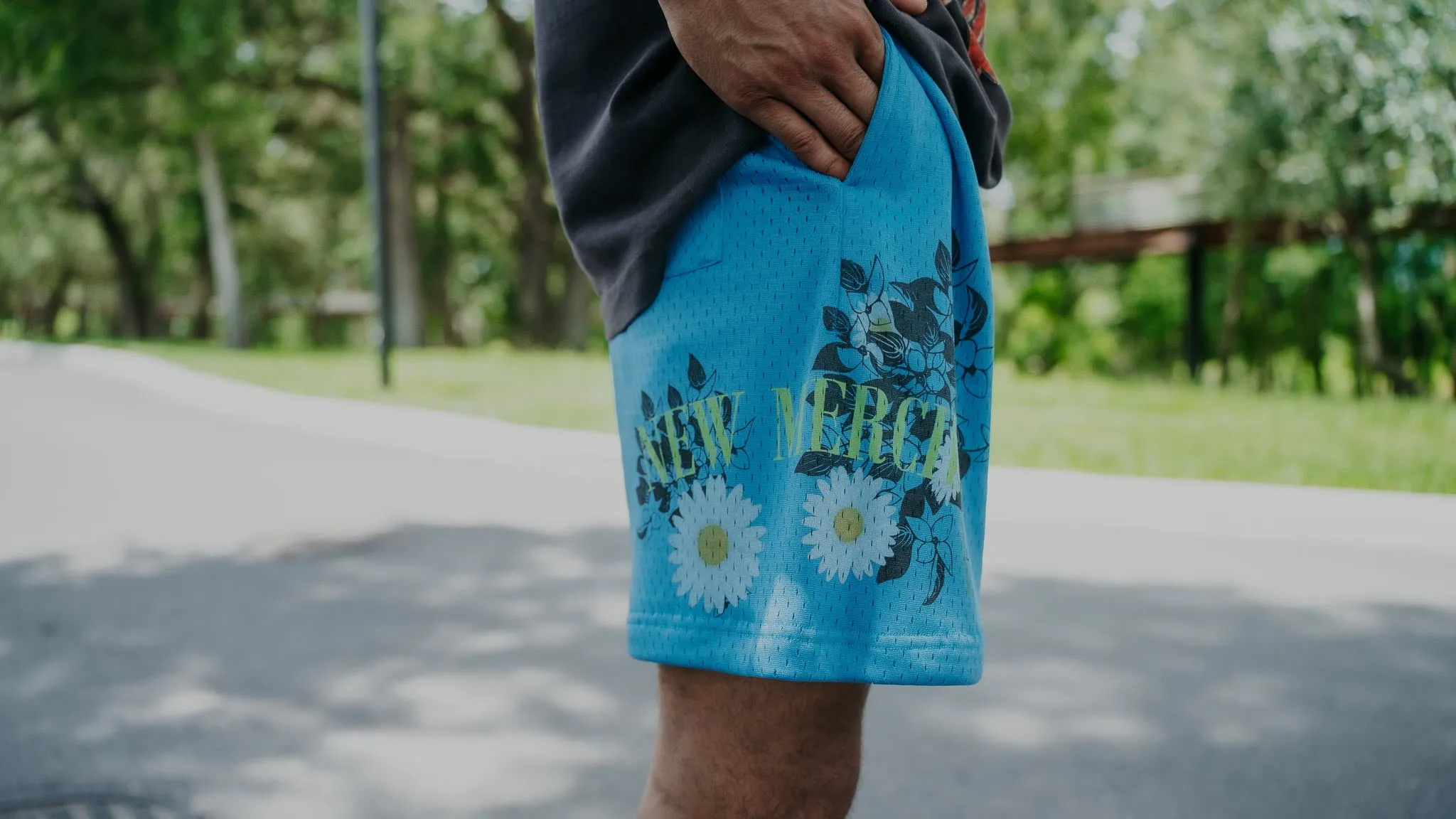 New Mercies Basketball Shorts - (Light Blue)