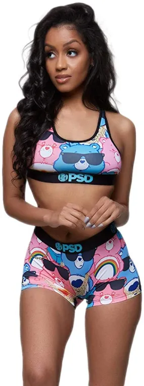 PSD Underwear Women's Athletic Fit Boy Short - Multi/Don't Care Bear