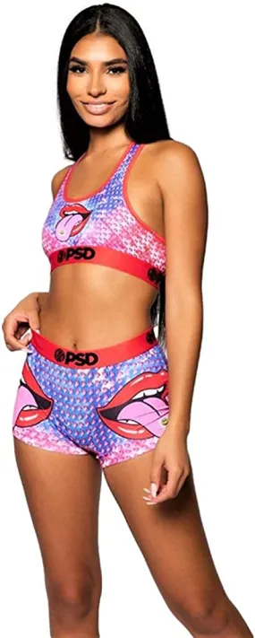 PSD Women's Sports Bra with Stretch Fabric - Multi / Acid Mouth Sb