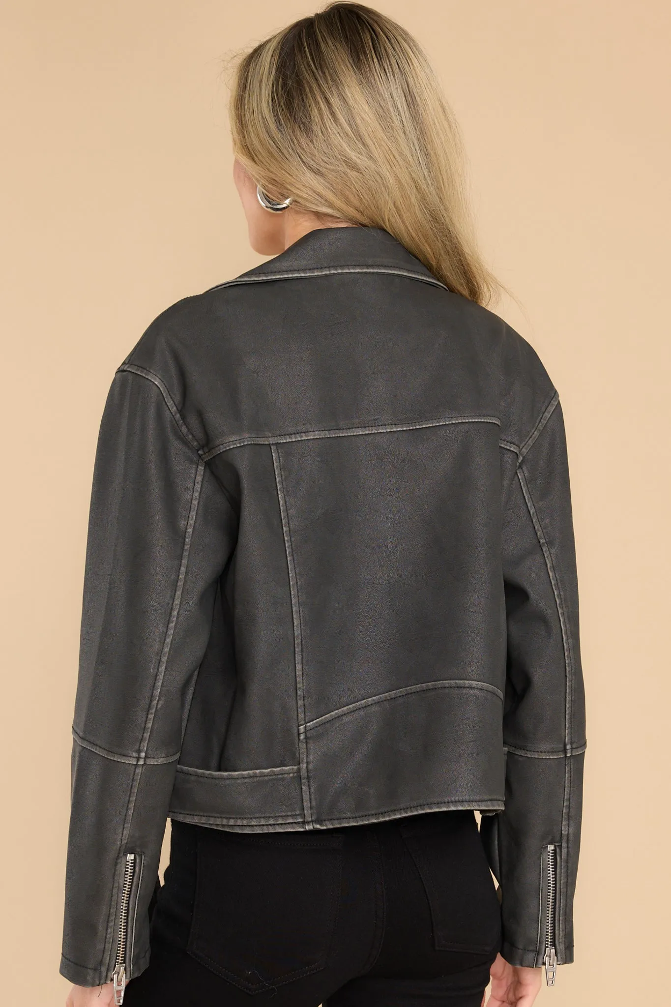 Ride Off A List Faux Leather Jacket