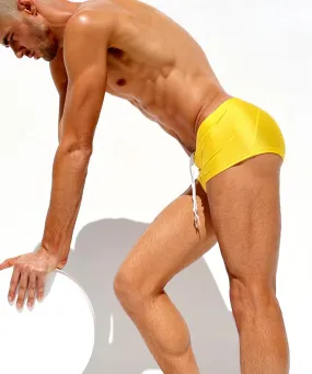 RUFSKIN KAIQUE Swim-Trunks Square Cut Stretchy Swimwear Yellow Sunshine 19