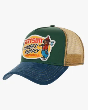 Stetson Lumber Supply Trucker Cap - Denim / Green