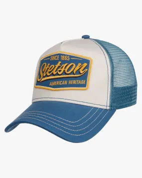 Stetson Vintage Trucker Cap - Blue / Off White