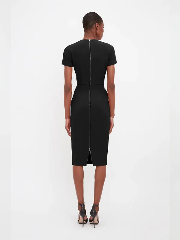 T-Shirt Fitted Dress in Black