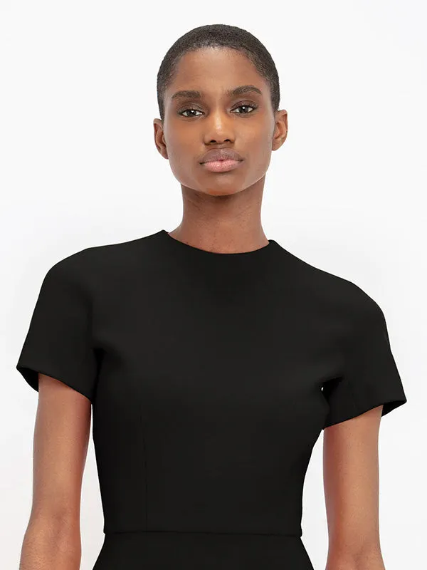 T-Shirt Fitted Dress in Black