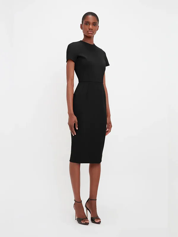 T-Shirt Fitted Dress in Black